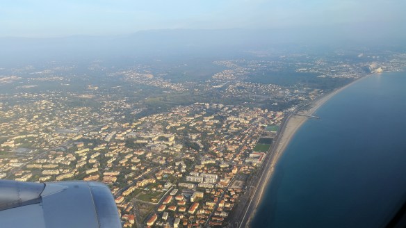 Flying into Nice